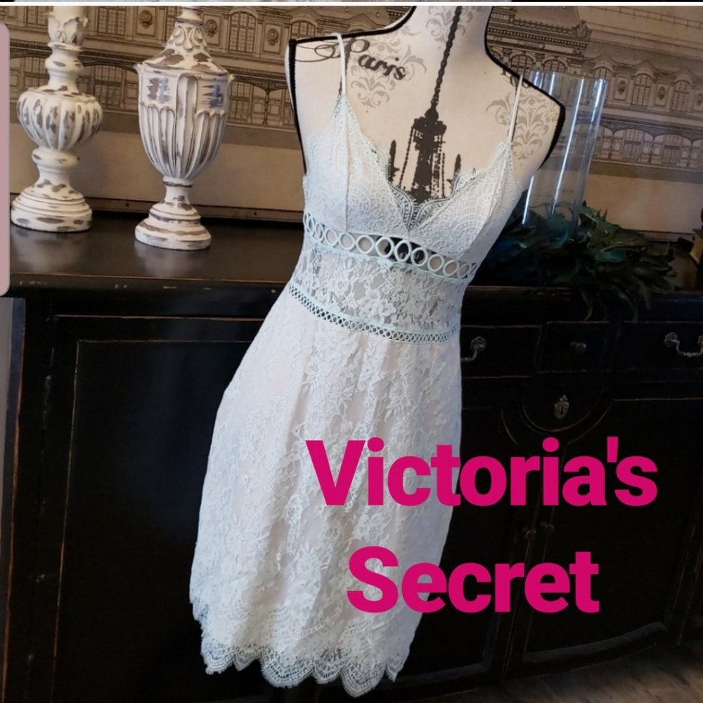Nwt♡ Victoria's secret Lace & Rings slip dress